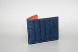 Blue Crocodile leather wallet