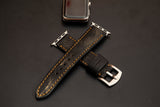 BLACK&GOLD CALF LEATHER STRAP
