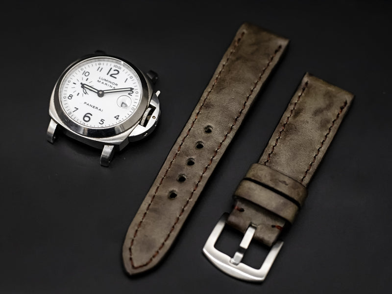 GREY CALF LEATHER STRAP