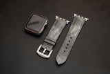 GREY OSTRICH LEATHER STRAP