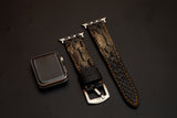 BLACK&GOLD PYTHON LEATHER STRAP