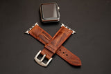BROWN OSTRICH LEATHER STRAP