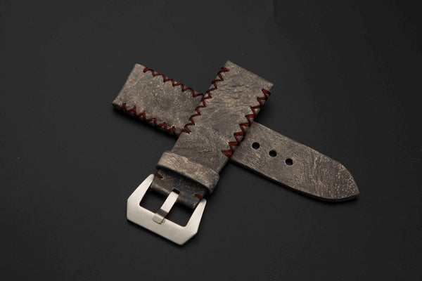 GREY TOAD LEATHER STRAP