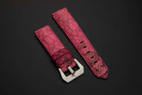 PINK PYTHON LEATHER STRAP
