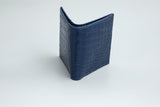BLUE CROCODILE LEATHER WALLET
