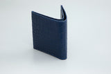 BLUE CROCODILE LEATHER WALLET