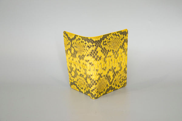 YELLOW PYTHON LEATHER WALLET
