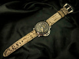 WHITE PYTHON LEATHER STRAP - Lac Crado 