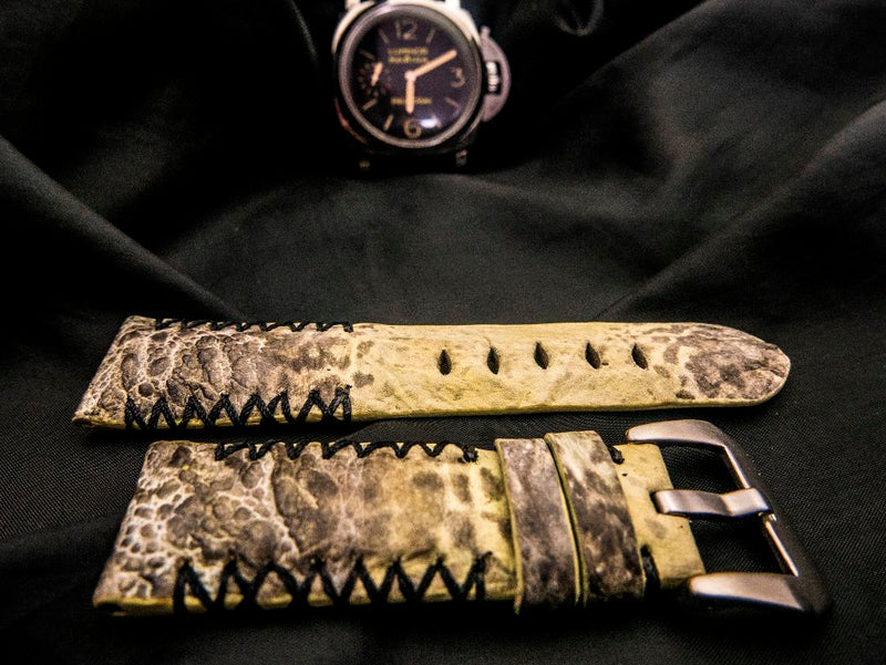 YELLOW TOAD LEATHER STRAP