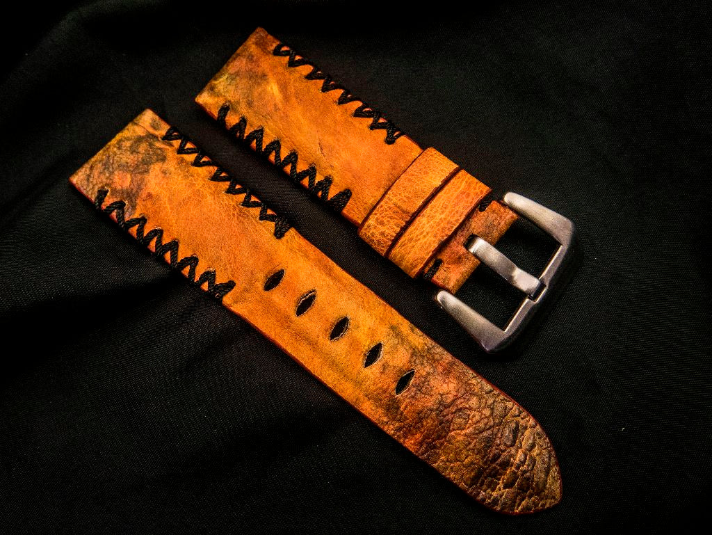 ORANGE TOAD LEATHER STRAP