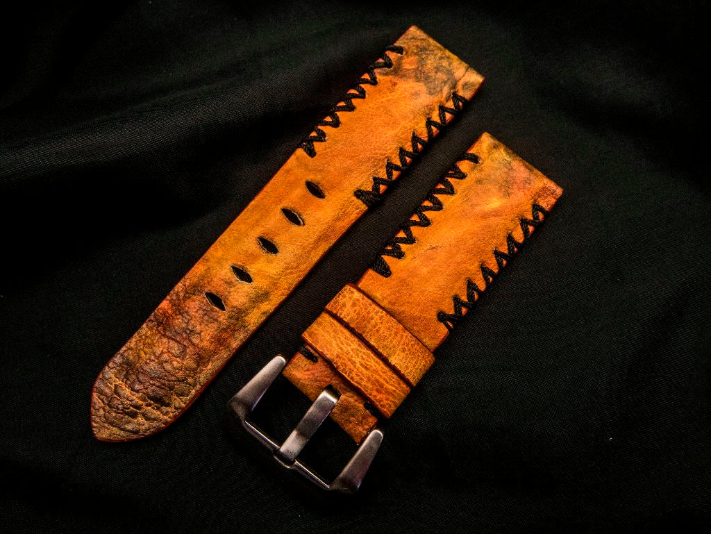 ORANGE TOAD LEATHER STRAP