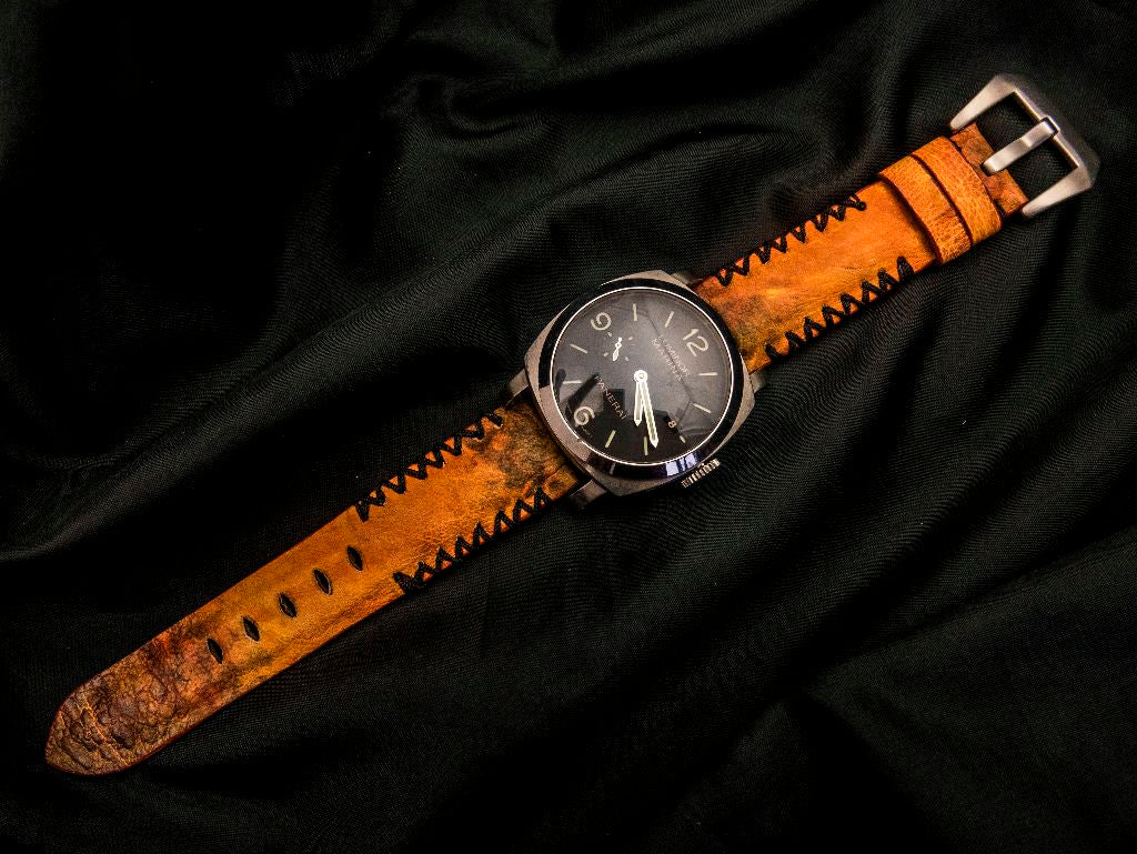 ORANGE TOAD LEATHER STRAP